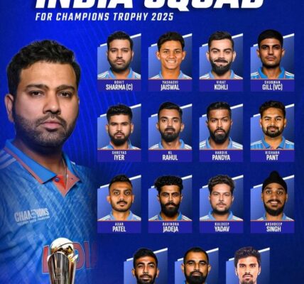 Indian Champion Trophy Squad 2025: